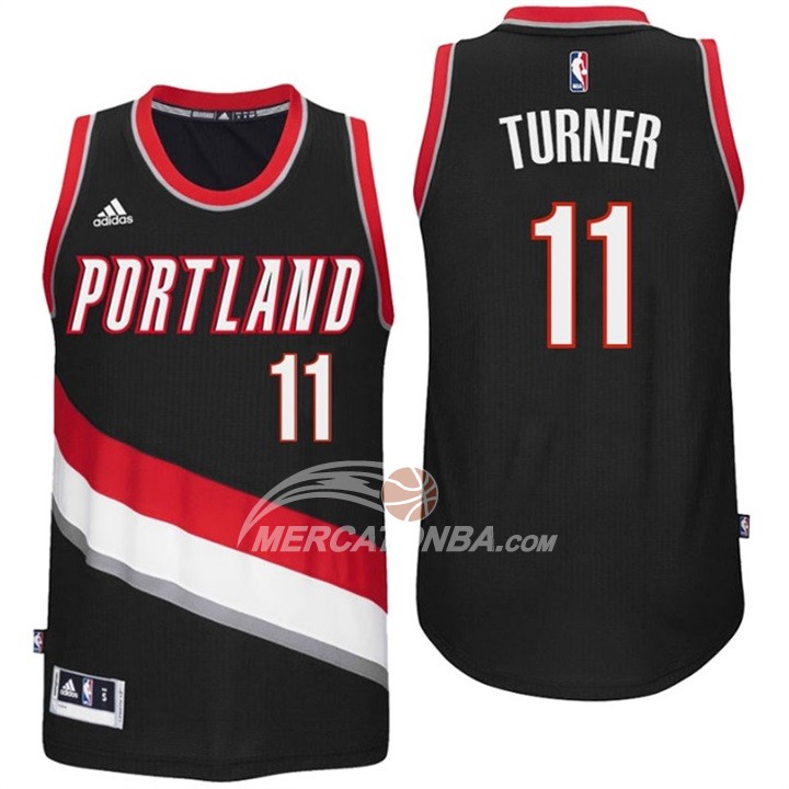 Maglia NBA Turner Portland Trail Blazers Negro
